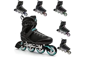Kingdom GB Rage Pattini a rotelle in linea Adulti Unisex Uomo Donna Pattini interni Sport Roller