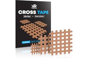 ANJOCARE Parches en Malla 154 piezas, Parches de Acupuntura Impermeables/Adhesivos Fuertes, Gittertape para Terapia de Crosspuntura con Puntos desencadenantes, Puntos de Acupuntura - Mezcla de Tamaños