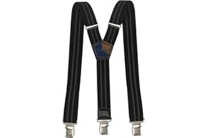 Decalen Bretelles pour Hommes et Femmes Une Taille Convient Tous Les Clips Forts Style Y Diverses Couleurs