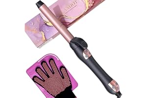 LANDOT Rizador de Pelo Automatico 25mm: Tenacillas Para Rizar el Pelo - Rizadora de Pelo Ondas Ondulador Crea Rizos Suaves y Sueltos - Cerámica Anti-estática Turmalina Iónico Temperatura hasta 220°C