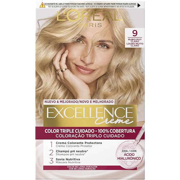 L'Oréal Paris Excellence Pure Blond 01 – Klärung Hellblond, Bis Zu 4 Töne Heller, Mit Pflege-Shampoo & Maske