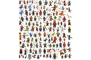 YAGU 8 Blätter Tattoos Kinder,ninjago Tattoo kinder jungen Temporäre ninja Tattoos Set Wasserdichte ninja Kindertattoos Aufkleber, Mädchen für Geburtstagsfeier Partydekoration Stickers (8pcs)