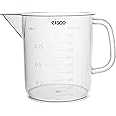 EISCO 1000ml Beaker with Handle & Spout – Graduated Polypropylene Measuring Cup, Autoclavable, Chemical-Resistant, Lab Grade Equipment for Chemistry, Liquid Mixing, Baking & Scientific Research
