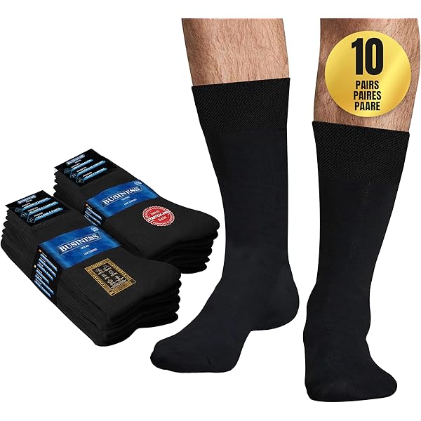 Calze Da Lavoro Uomo Rinforzate - Punta E Tallone | Cotone Traspirante | Soletta Spugna | 5-10 Paia - Foto 2