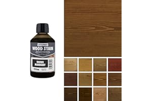 Littlefair's Tinte para Madera 250ml - Acabado Premium, Fácil de Usar y Limpiar Tinte Madera - Basado en Agua, Seguro y Ecológico - Disponible en Muchos Colores - Color: Caoba Marrón