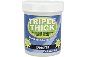 DECOART Triple Thick Brilliant Brush-On Gloss Glaze 4oz-