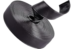 GORGECRAFT Tiras de Cuero de Doble Cara de 5 mx30 mm de Ancho Bolso de Hombro Rollo de Correa de Cuero Cuerda de Cuero Negro Liso Cordón Plano para Bricolaje Manualidades Fabricación de Ropa Asas