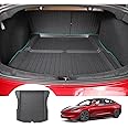 [New 2024] GAFAT Tesla Model 3 2024 2025 Boot Mat, Easy to Fold, TPE All-Weather Boot Liner for Model 3 Highland, High Edge, Original 3D Scanning, Easy to Clean, Multifunctional Mats