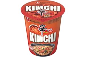 NONGSHIM Nong Shim nouilles instantanées kimchi ramyun - soupe coréenne ramen en tasse - préparation rapide - 1 x 75 g
