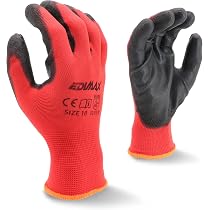 Gebol Blue Tech - Guanti Lunghi In PVC Con Maglia Di Cotone, Resistenti A Chimici, Acidi E Olio, Impermeabili, Taglia 10, Blu, Antiscivolo - 4