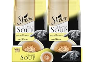 Sheba Gatto Fodera Classic Soups 12 Confezioni (12 X 4 X 40 G)