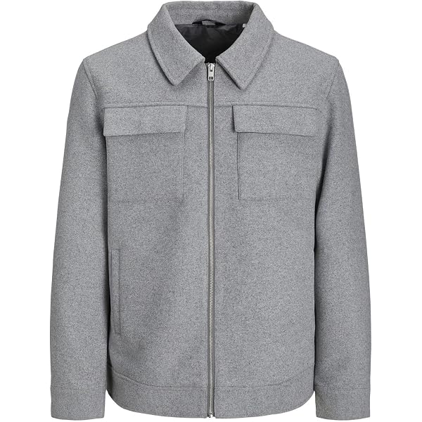 JACK & JONES Herren Jacke Jprblubaxter | Woll-Mix | Lässige Sn-Jacke Für Herbst & Winter