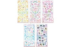 NIUMOWANG Adesivi, Adesivi Cartoni Animati, My Melody Adesivi, Hello Kitty Sticker, Kuromi Adesivi, Cinnamoroll Adesivi, Adesivi per Bambini, Adesivi Kawaii, per Skateboard,Laptop, Bicicletta (A)