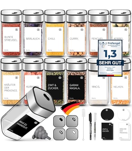 Gewürzglas Mit Teleskoplöffel & Deckel – Luftdicht, Geruchlos, Praktisch Für Küche Und Haushalt