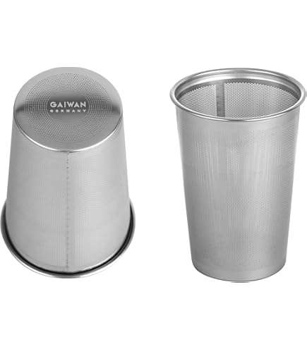 AWOOM Teesieb Für Losen Tee, 2 Stück 304 Rostfreiem Edelstahl Teefilter