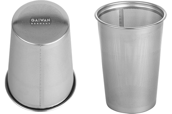 GAIWAN Passoire à Thé en Acier Inoxydable SP500 pour Verre PURE500 - Pas Fin, Garantie 30 Ans GERMANY (Filtres, Théière)