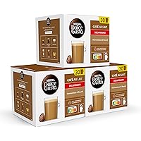 NESCAFÉ Dolce Gusto Café con Leche descafeinado - Cápsulas de Café, 90 Cápsulas (3 x 30) - Originales para cafeteras Dolce Gu