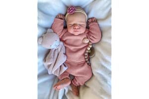 MineeQu 19 Tum Realistisk Baby Doll Sover Livlik Krambar Kläderkropp Gåva Set Reborn Baby Dolls Nyfödd Tjej Doll That Look Re