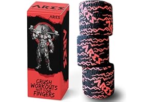 ‎BACK TO ROOTZ BACK TO ROOTZ ARES - Tape Crossfit, Crosstraining, Gymnastik und Gewichtheben. Elastisches Klebeband mit rückstandsfreiem Kleber. Verbesserter Griff 3 Rollen 4,5 cm x 5 m (ROT)