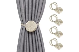 SPDYCESS Dekoracyjny Magnetyczne Uchwyty Na Klipsy Do Zasłon - 4 Szt.tkana Klamra Do Krawata Strona Główna Akcesoria