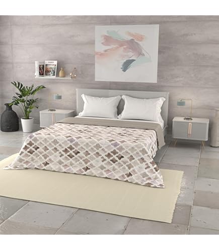 Trapuntino Matrimoniale A Cuoricini - Microfibra Leggera, 250x250 Cm, Tortora - Foto 6