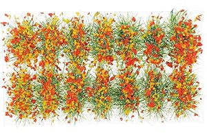 Vaguelly Mélange de fleurs autocollants - Bandes et buffles - modélisme - Paysage - Fleurs statiques - Fibres d'herbe - H0 - Trains de mode - Accessoires d'été