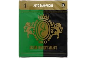 Rico Liście saksofonu Grand Concert Select do saksofonu – stare liście saksofonu 4 grubości – opakowanie 10 sztuk