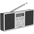TechniSat DIGITRADIO 1 S Portable Stereo DAB Radio with Battery (DAB+, FM, Speaker, Headphone Jack, Favourite Memory, OLED Display, 2 W RMS) Silver/Black