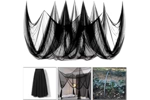 ANKS Garden Netting, Ultra Fine Garden Mesh Netting Protection Net Plant Cover Screen Vegetable Row Cover, Blueberry Netting Shrubs Fruits Tree Flowers Garden Screen Barrier Net (3x6M, Black)