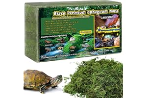 Riare 1.2kg Natural Sphagnum Moss for Reptile,Forest Moss Reptile Substrate for Reptiles & Amphibians Snakes, Gecko, Turtles, Frogs, Leopard