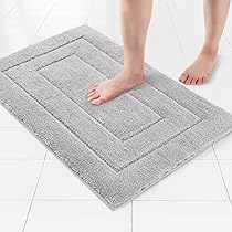 Alfombras Ducha Antideslizante Alfombra De Baño Antideslizante 60x120 Cm - PVC Suave Y De Secado Rápido Alfombras Para Bañera Y Ducha