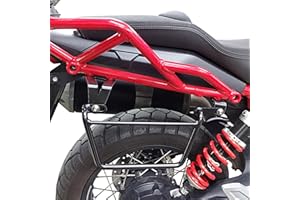 SPAAN Supporto nero a sgancio rapido DX compatibile con MOTO GUZZI V85 TT