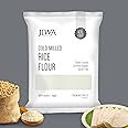 JIWA healthy by nature Cold Pressed Organic Rice Flour | Soft Fluffy Rotis | 100% Natural, Chakki Ground & Gluten Free | Chawal Ka Atta | Make Tasty Idlis And Dumplings | 1 Kg