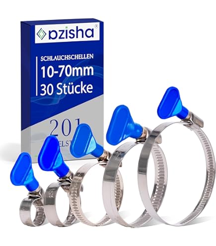 10 Fascette Stringitubo In Acciaio Inox - Per Tubi Flessibili 11-13mm - Foto 4