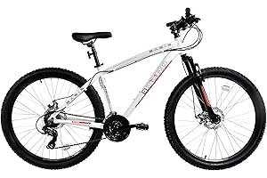 BASIS BIKES Basis El Toro Hardtail Mountain Bike, 27.5" Wheel - White/Red