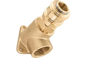 Poppstar Vägguttag Luftfördelare för väggmontering (anslutning inre gänga G 3/8" (15mm) med snabbkoppling DN 7,2)