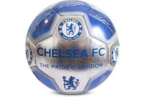 Hy-Pro Officially Licensed Chelsea F.C. Football – Size 1, Metallic Signature Football, Chelsea Merchandise, The Blues, Collectible For Kids and Adults