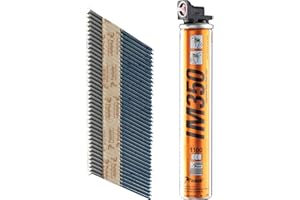 TIMCO Paslode 141256 Galv Plus Lot de 1100 clous et cartouche de gaz pour cloueur à gaz IM350/IM350+ 51 x 2,8 mm