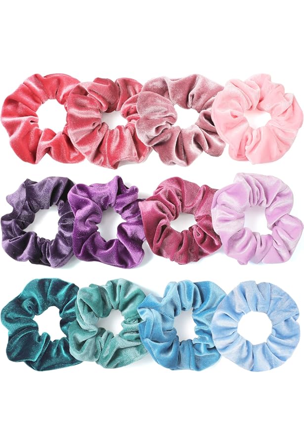 NiceYnn Satin-Haargummis Mit Schleife – 2 Stück, Bordeaux & Schwarz, Für Damen & Mädchen, Schonend Für Die Haare