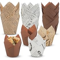 150 Caissettes Cupcake Tulipe NJCXOLA - Moules Pâtisserie Mariages & Fêtes Colorées