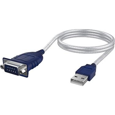 Akozon 2x HL-340 USB Zu RS232 Adapter – 9-pol Seriell-Konverter, Blau