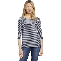 TOM TAILOR Damen Cosy Longsleeve Mit Stickerei – Weiches Langarmshirt, Regular Fit, Aus Nachhaltigem Jersey