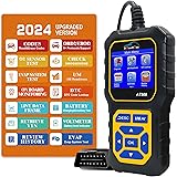 DonosHome AT500 OBD2 Auto Diagnostica Italiano, Engine Trouble Code Reader Supporta Smog Test, livello Della Batteria, Voltme