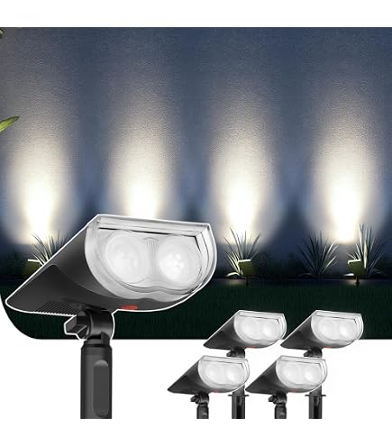 Linkind Spot Solaire Extérieur 800lm | 60 LEDs | IP67 | Éclairage Jardin/Allée