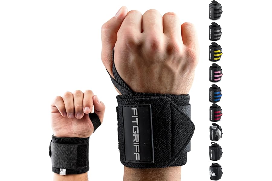 Fitgriff® Muñequeras Gym Hombre