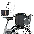 MY DUQUE - MULTI 2-in-1 Bicycle Basket and shopping trolley, foldable, includes brackets, quick use, bicycle bag, bicycle accessories, removable shopping basket for luggage rack, easy click system.