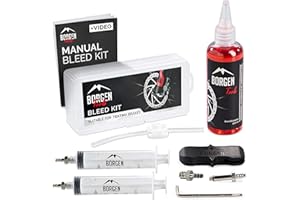 Borgen Kit spurgo Freni Adatto per Tektro-TRP Disco Idraulici │Kit Manutenzione per Freni di Bicicletta │Kit spurgo con Istruzioni Passo a Passo per Uno spurgo Perfetto del Freno della Bicicletta
