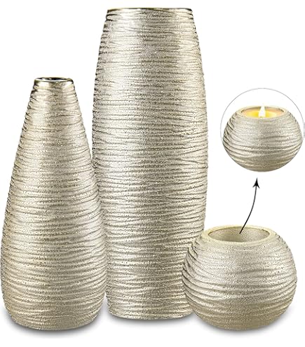 Vaso Bali In Resina Effetto Corda - Vaso Decorativo Moderno 40x32 Cm Colore Polvere Per Interni Ed Esterni - Foto 3