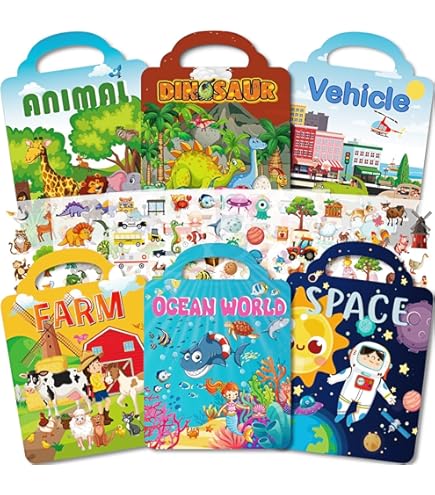 Creativ Libro Di Adesivi: 2800+ Sticker Per Bambini! 80 Pagine Di Fantasia (11,5x17 Cm)