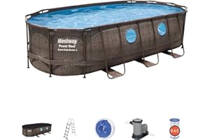 Bestway Power Steel Swim Vista Series II Kit Piscine Hors Sol 5,49 x 2,74 x 1,22 m